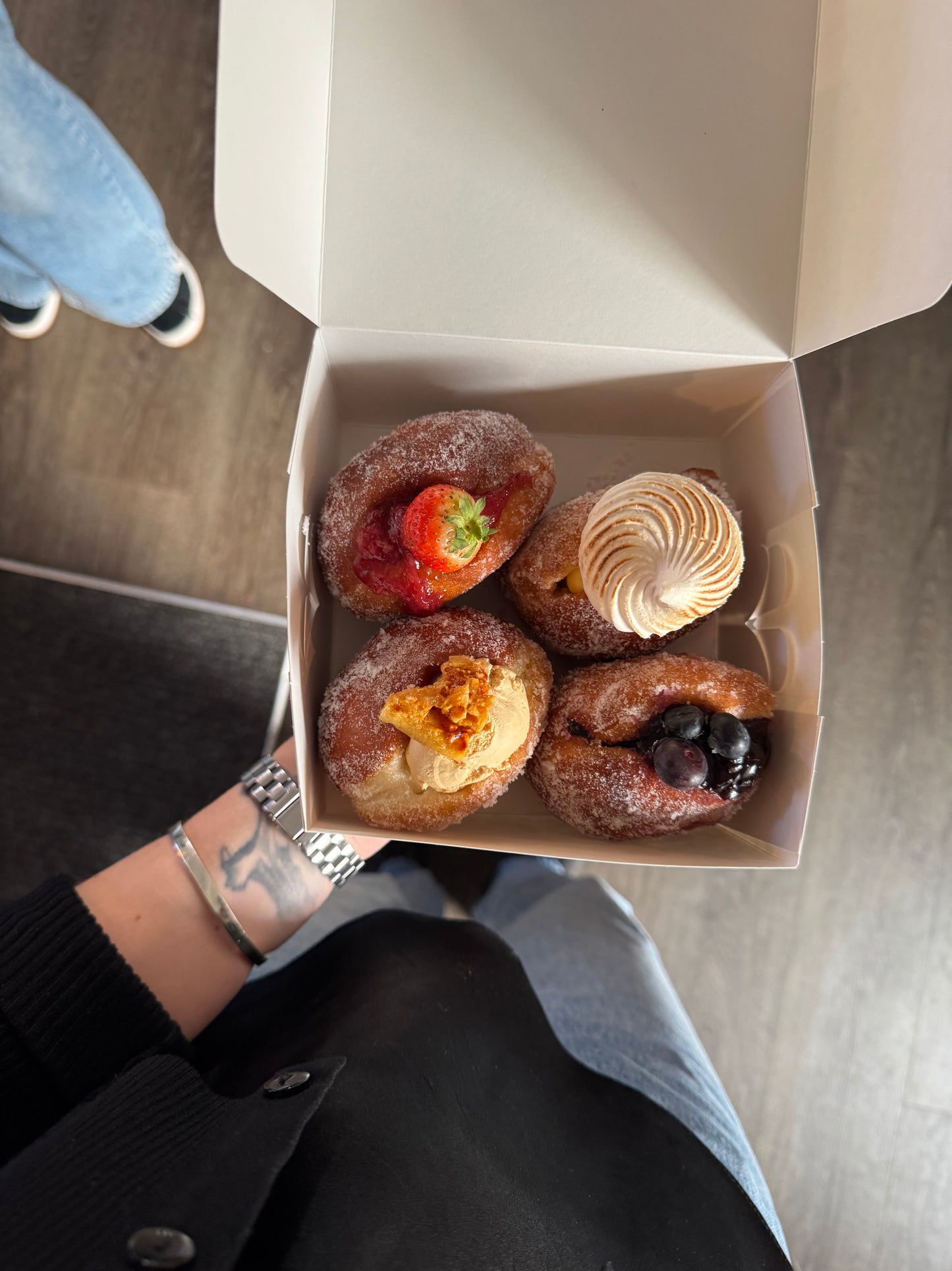 A gift of nine donuts