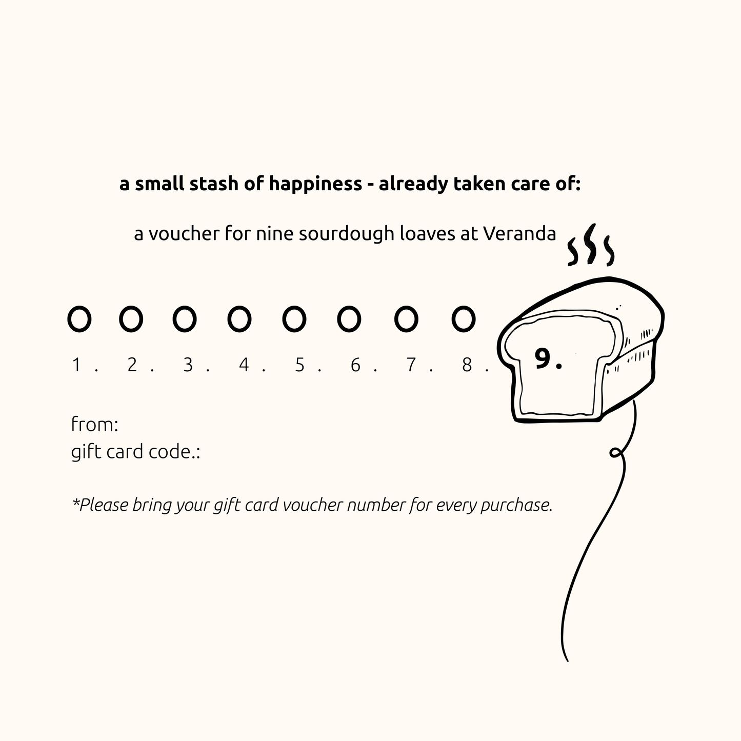 A gift of nine sourdough loaves