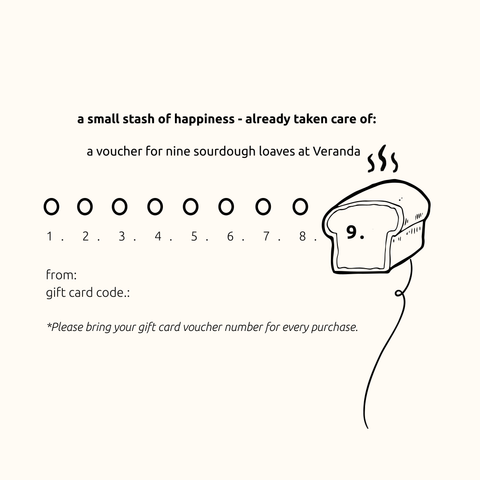 A gift of nine sourdough loaves