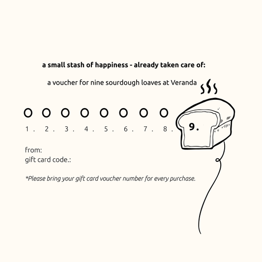 A gift of nine sourdough loaves