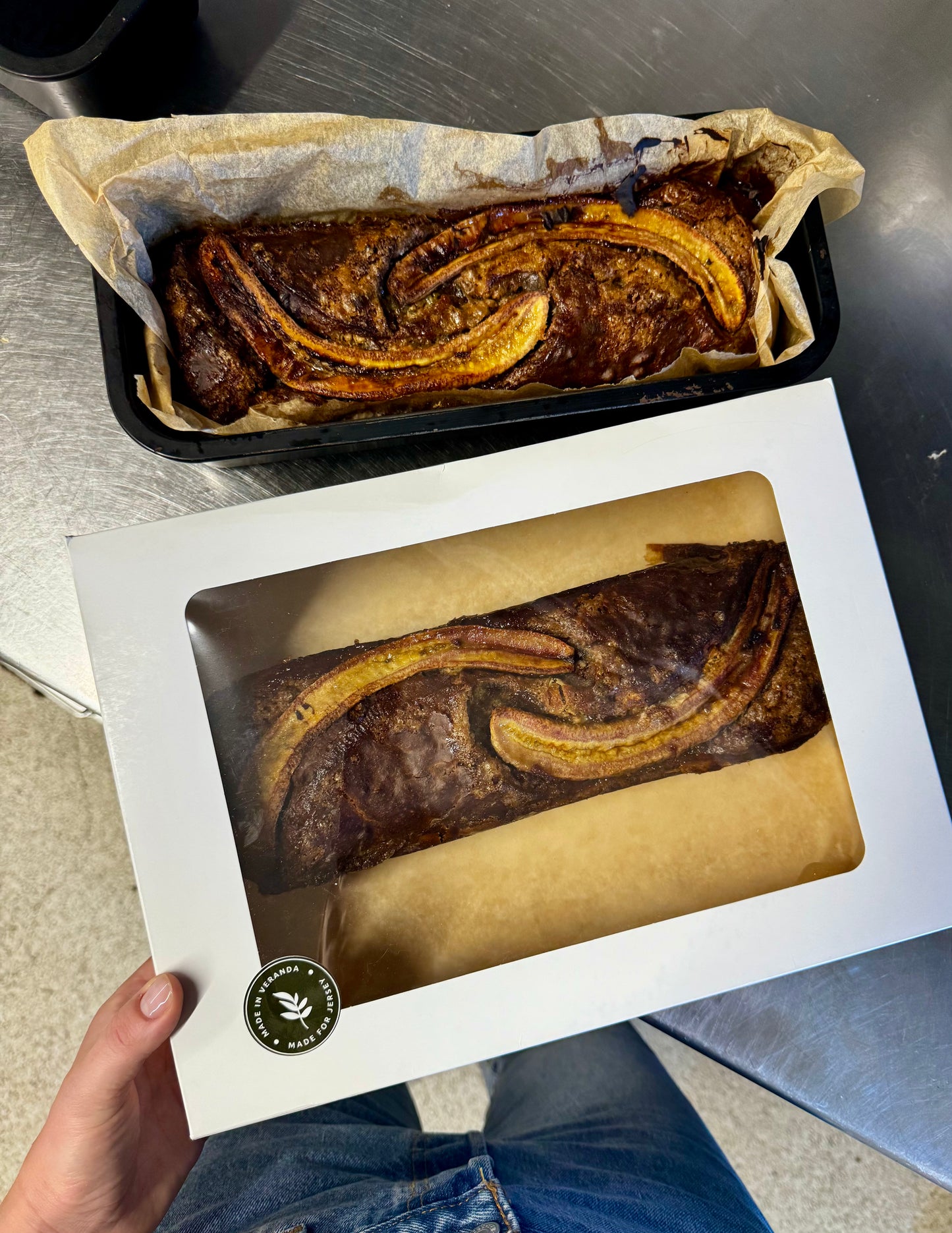 Banana Bread Whole Loaf with nuts and choc. chips